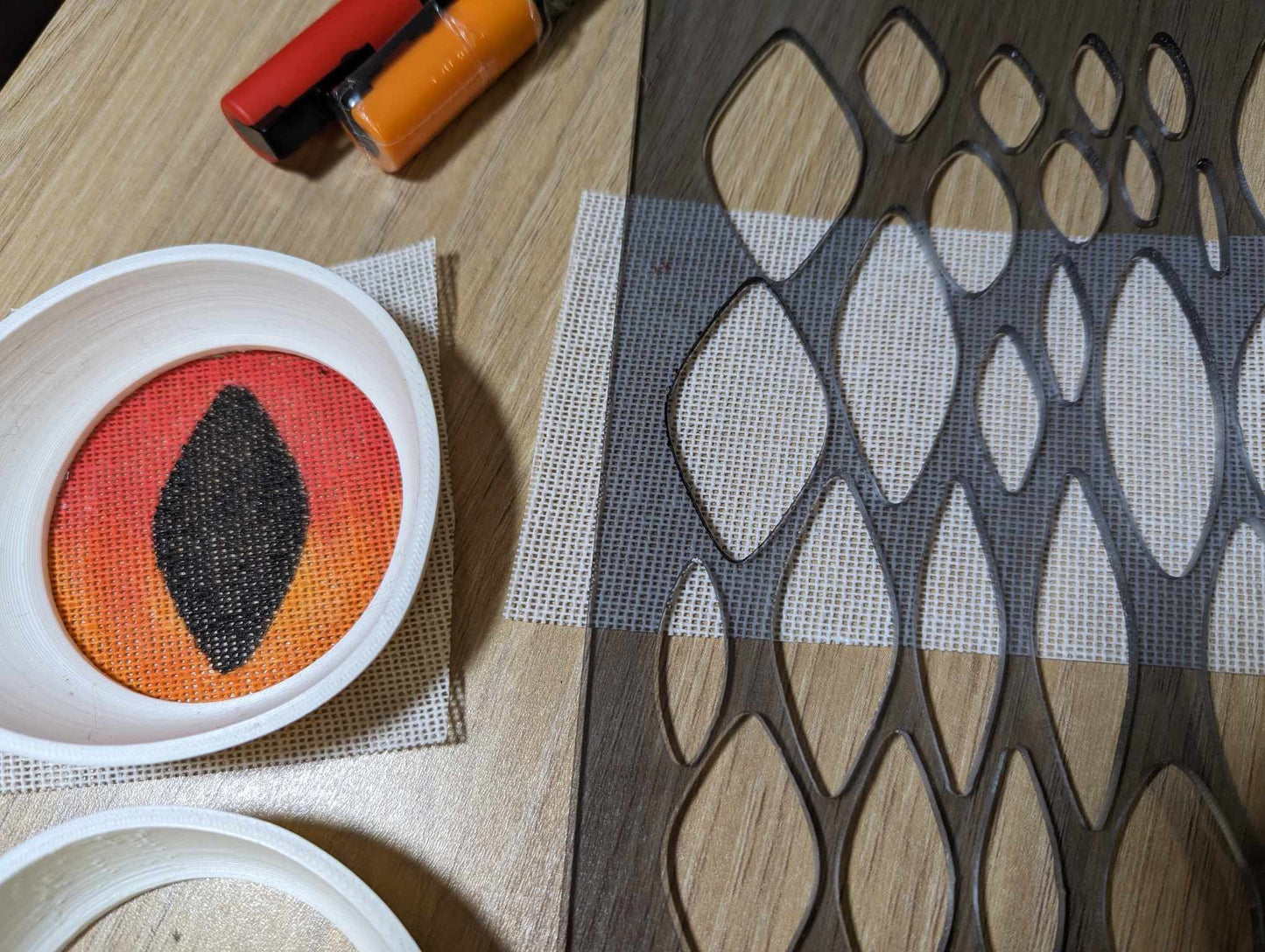 Slit pupil Eye stencil for fursuits, Dino masks, mascots and more