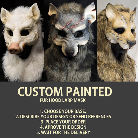 Custom painted hooded Awaykin mask