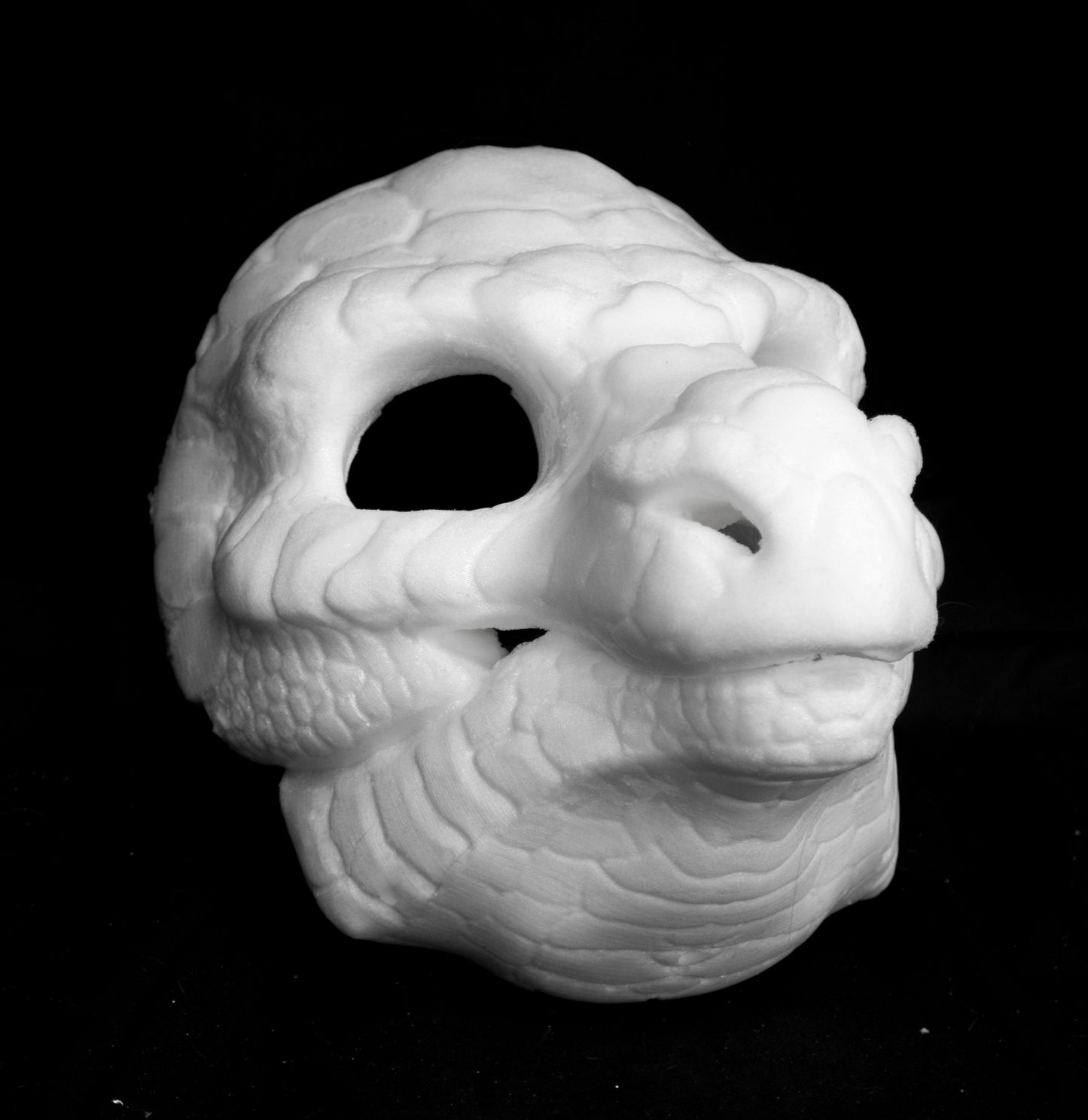 Slimline Dragon soft foam head base for LARP costumes, mascots and fursuits.