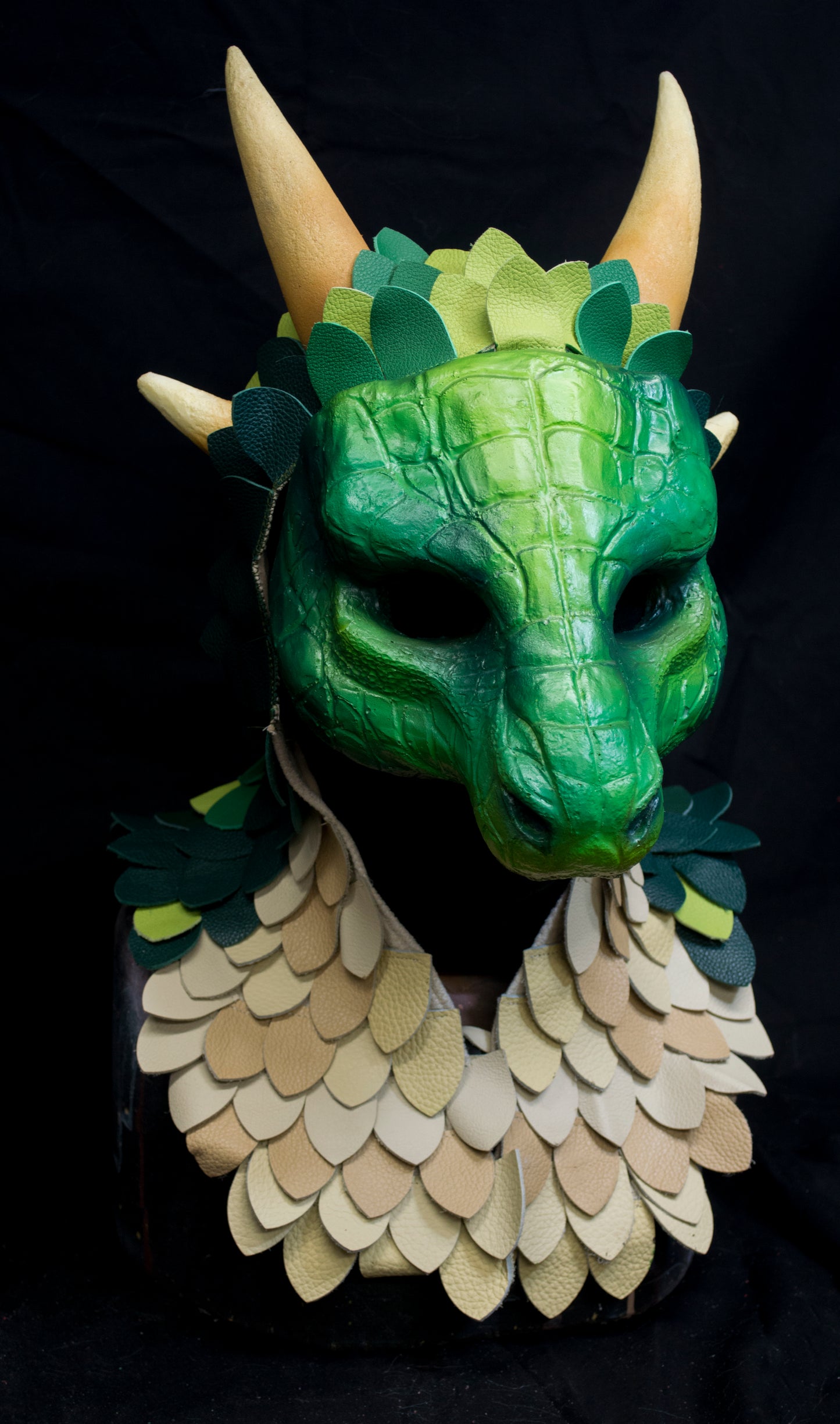 Custom painted Scaled hooded Awaykin mask