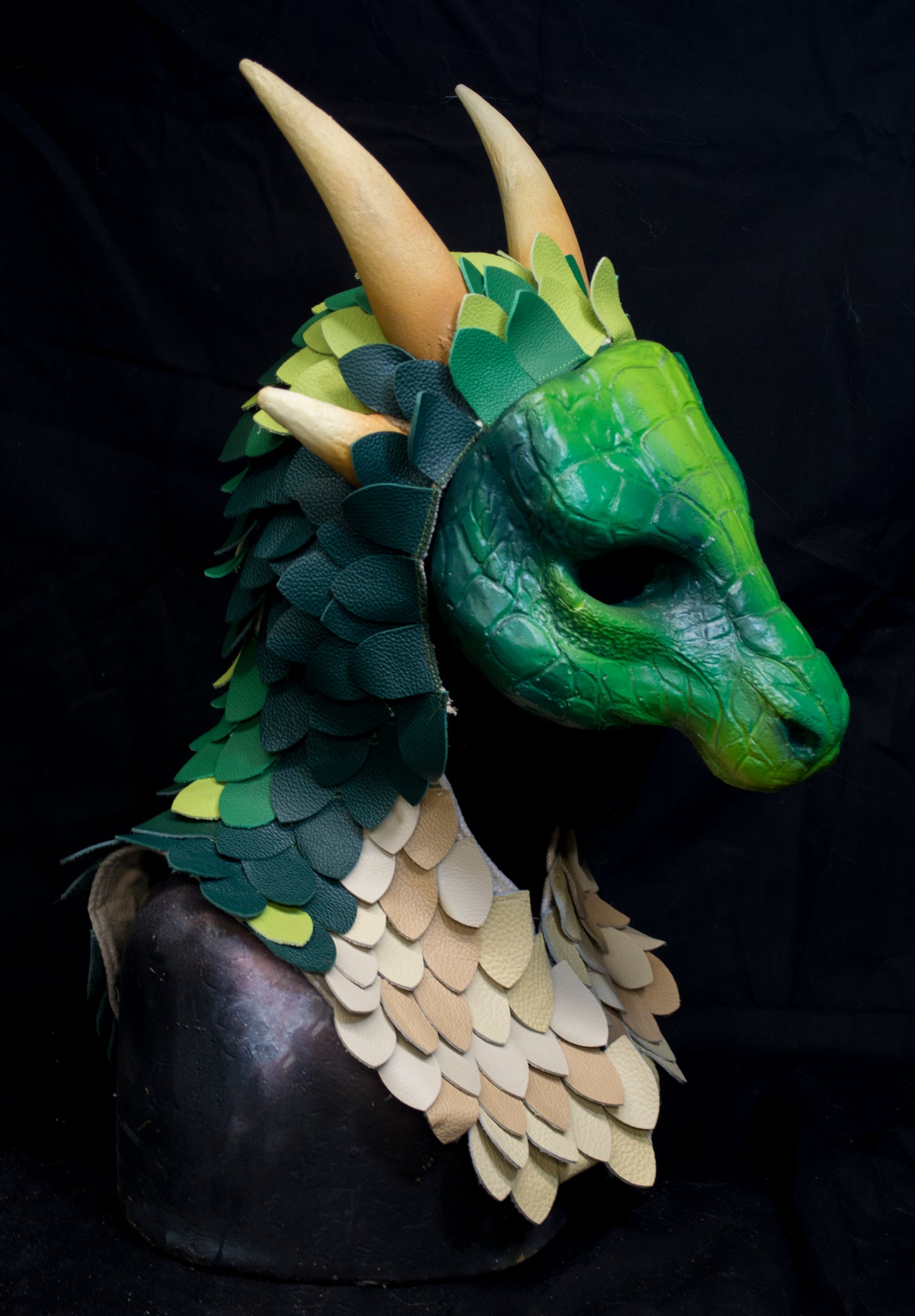 Custom painted Scaled hooded Awaykin mask
