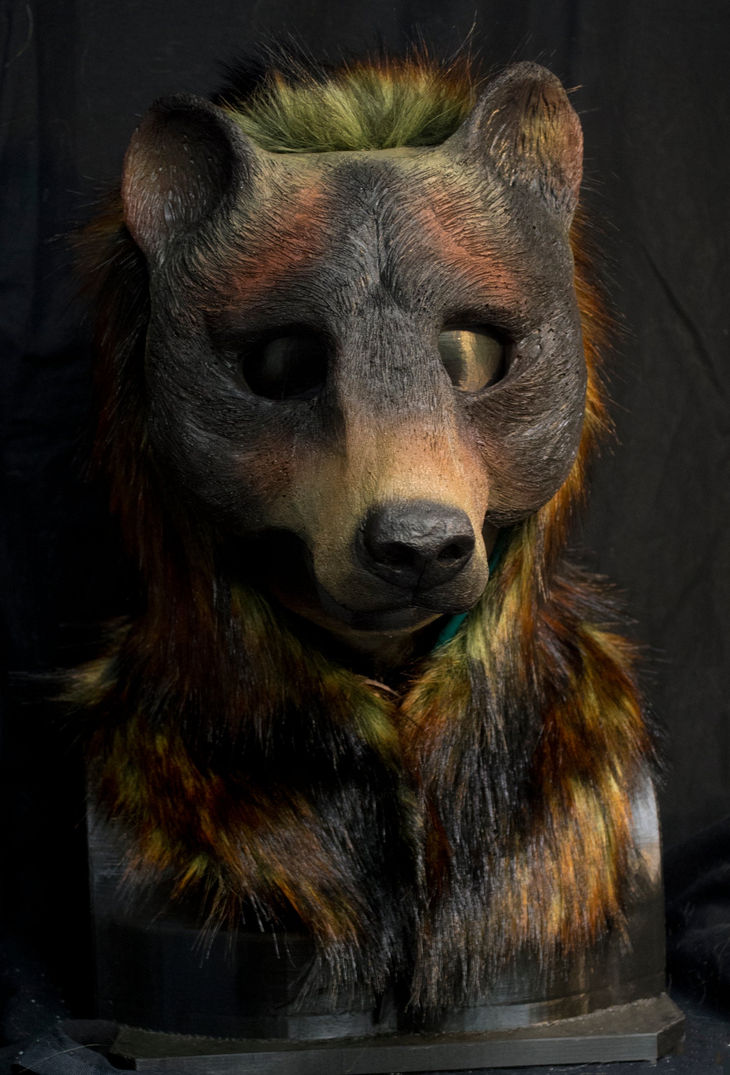 Awaykin Brown Bear Made to order combat friendly LARP half mask