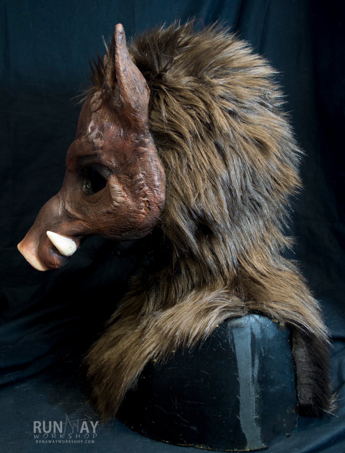 Awaykin Wild Boar : Made to order combat friendly LARP half mask