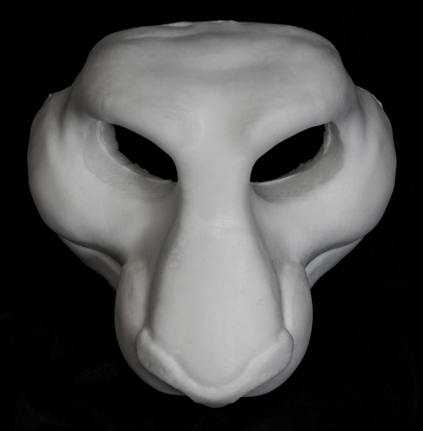 Feline soft foam head base for costumes, mascots and fursuits.