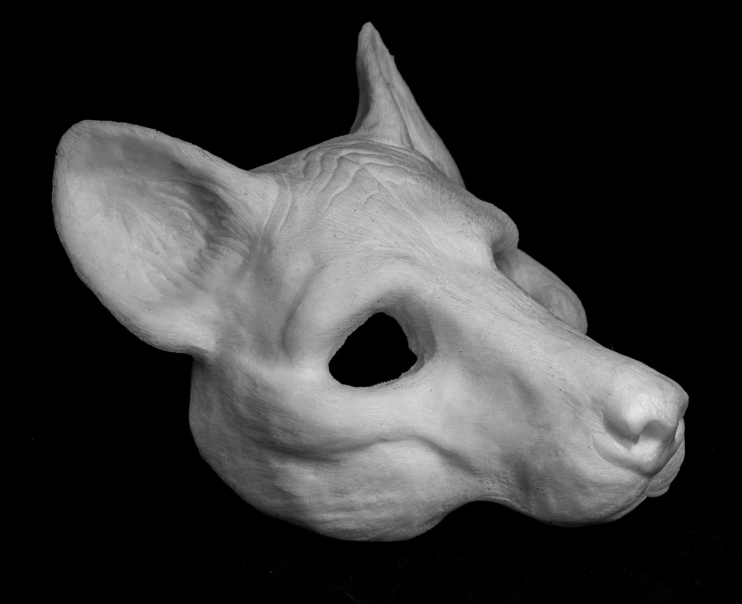 Hyena, Gnoll, Wild-dog Mask for LARP, soft foam