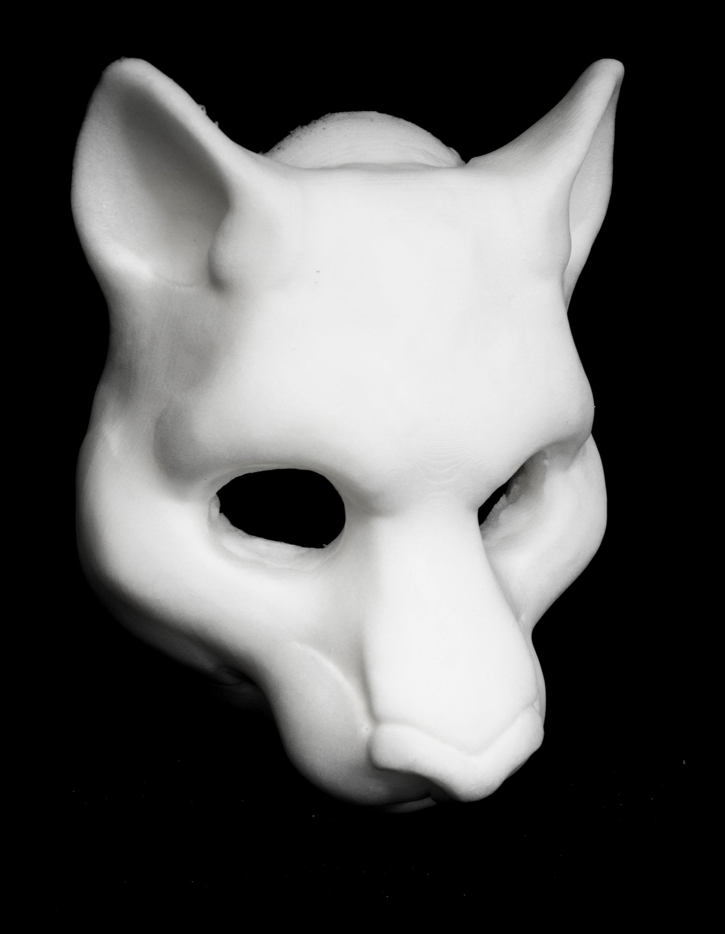 Slimline Feline soft foam head base for LARP costumes, mascots and fursuits.