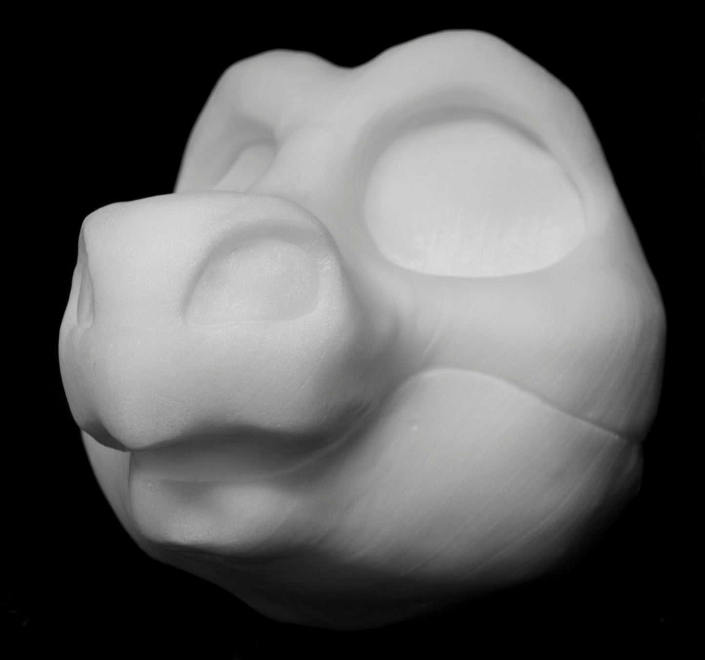 Kemono Point nose dragon soft foam head base for costumes, mascots and fursuits.