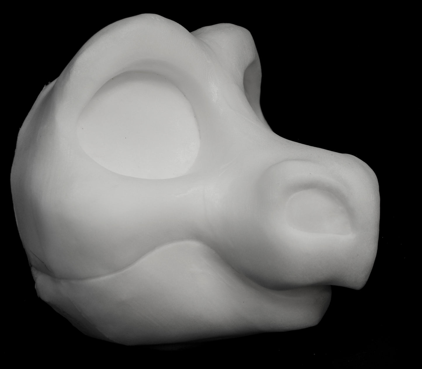 Kemono Point nose dragon soft foam head base for costumes, mascots and fursuits.