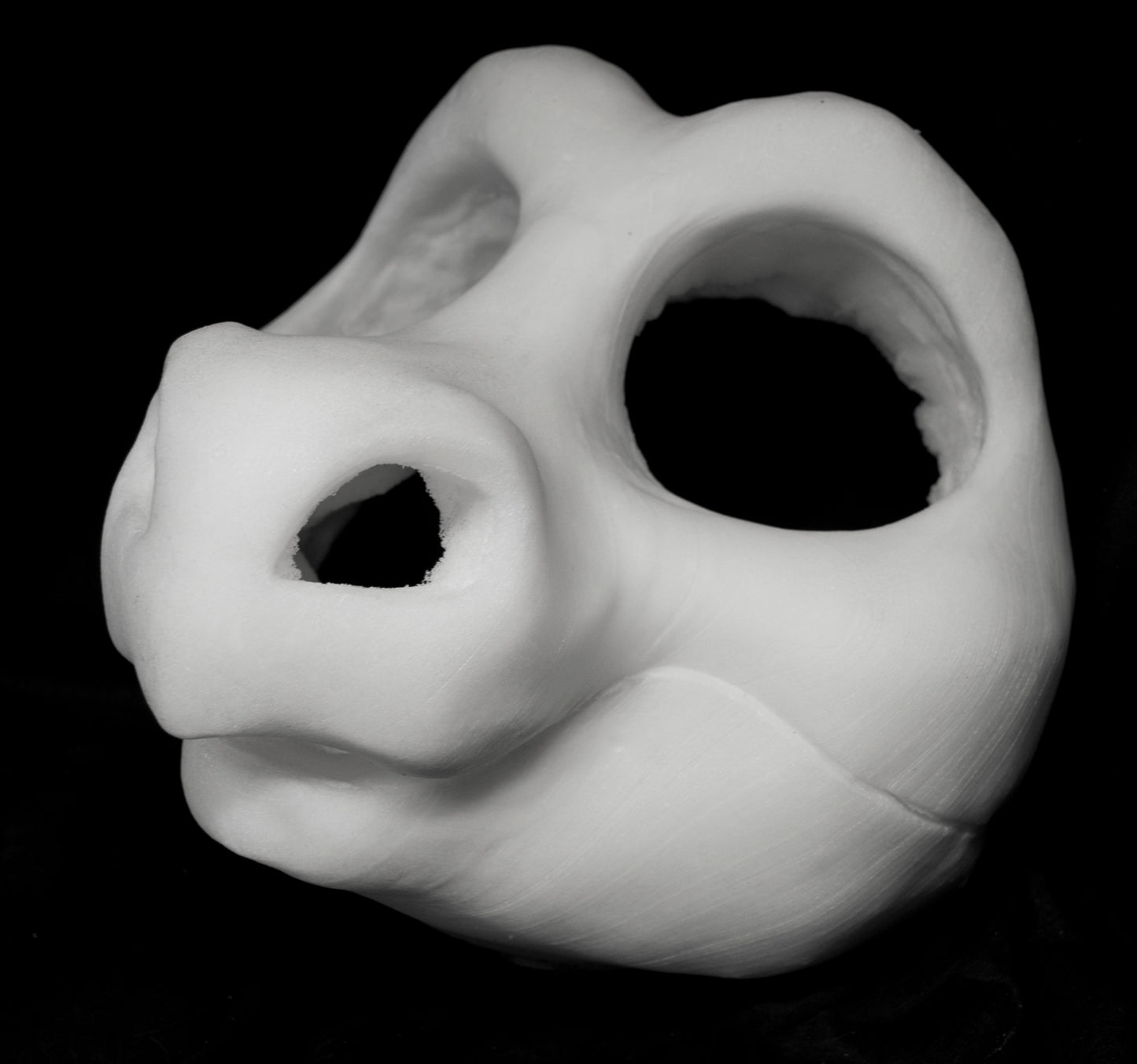Kemono Point nose dragon soft foam head base for costumes, mascots and fursuits.