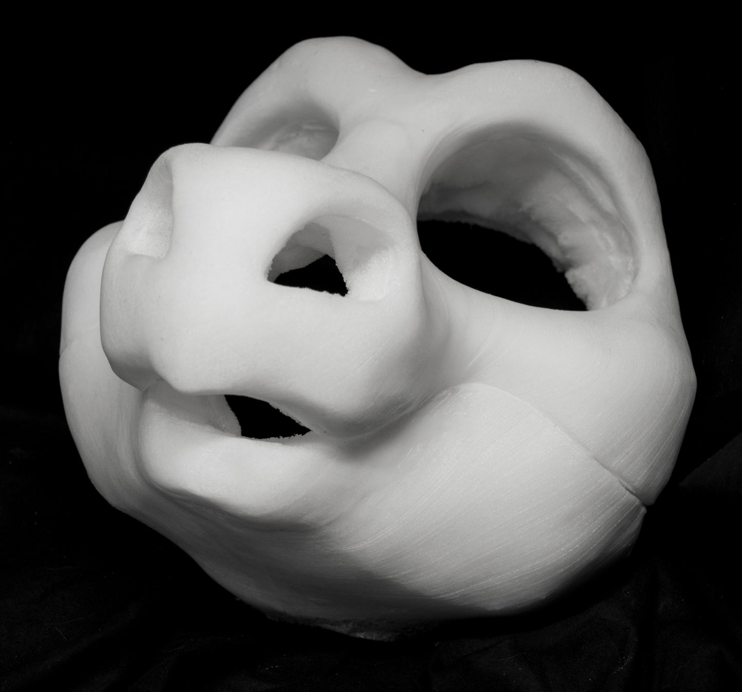 Kemono Point nose dragon soft foam head base for costumes, mascots and fursuits.