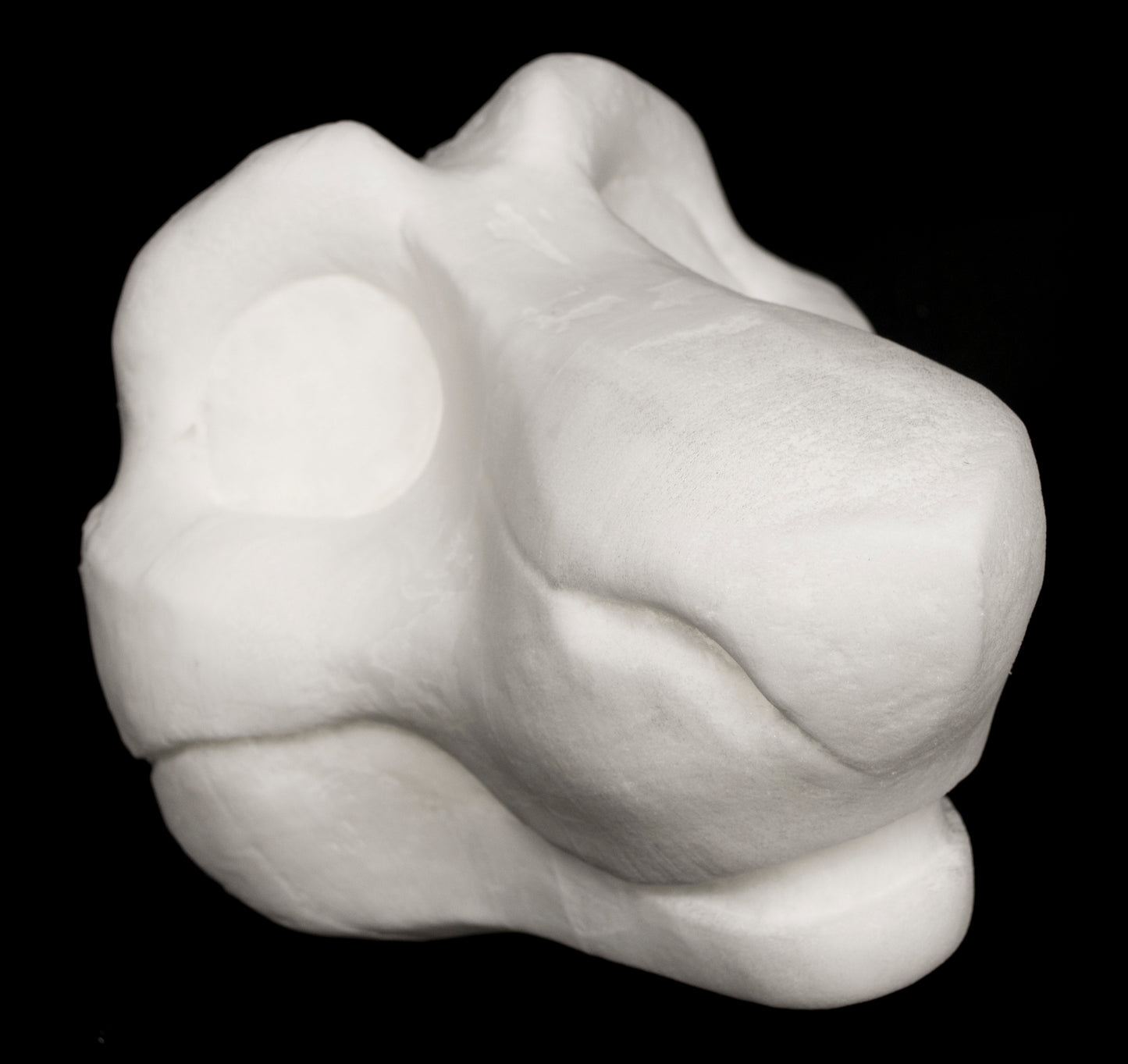 Toony Sergal soft foam head base for costumes, mascots and fursuits, uncut and cut & carved options