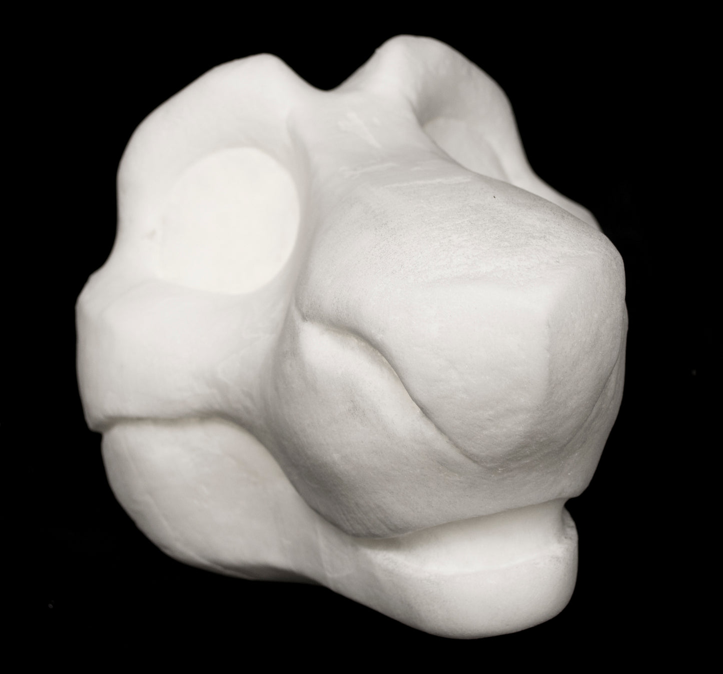 Toony Sergal soft foam head base for costumes, mascots and fursuits, uncut and cut & carved options