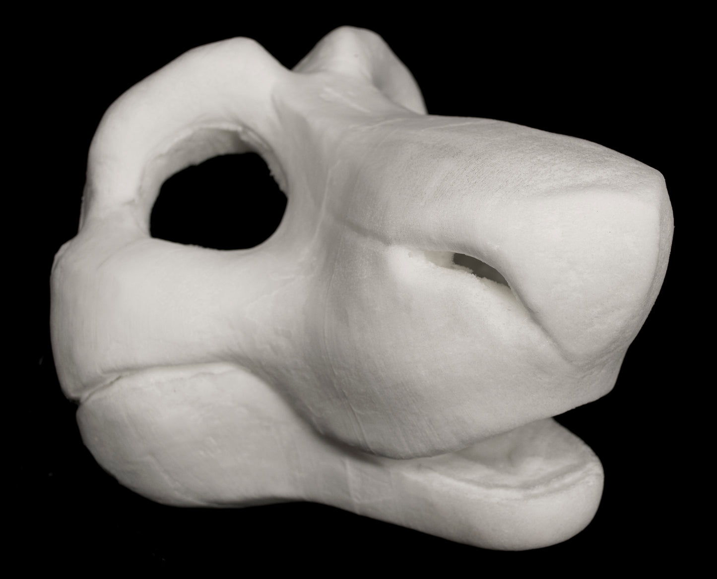 Toony Sergal soft foam head base for costumes, mascots and fursuits, uncut and cut & carved options
