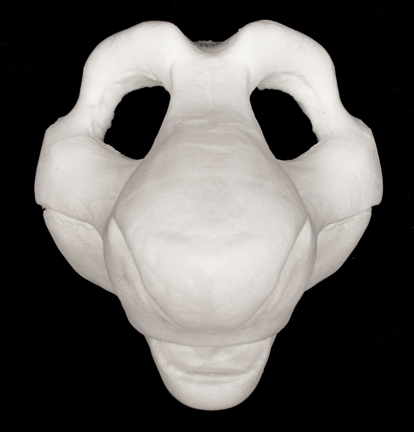 Toony Sergal soft foam head base for costumes, mascots and fursuits, uncut and cut & carved options