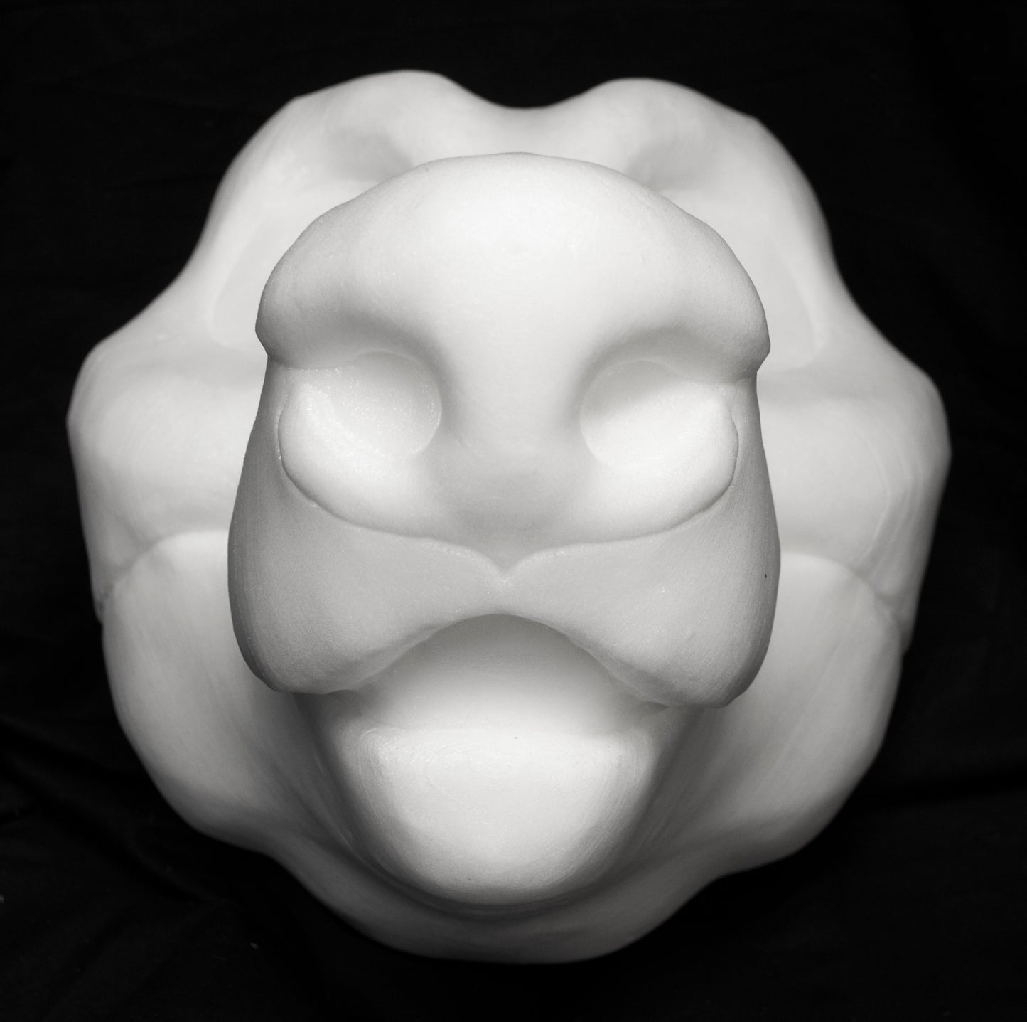 Wolf / Fox soft foam head base for costumes, mascots and fursuits.