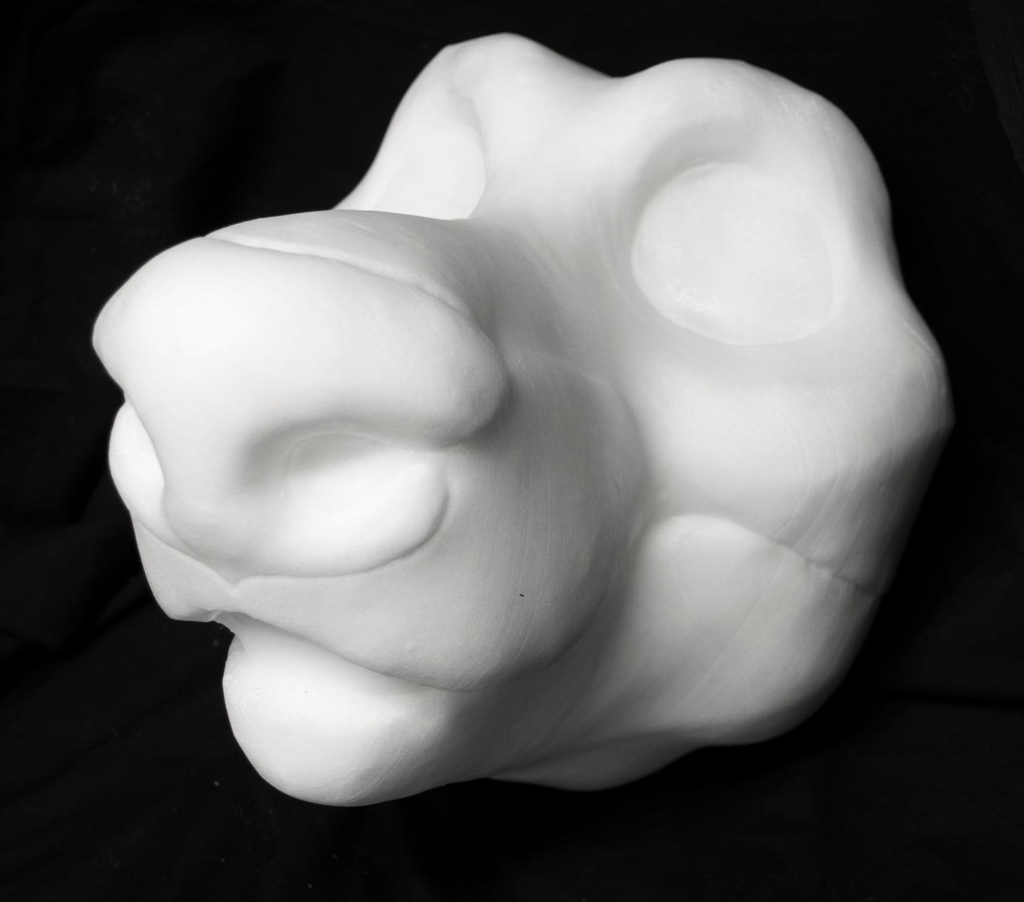 Wolf / Fox soft foam head base for costumes, mascots and fursuits.
