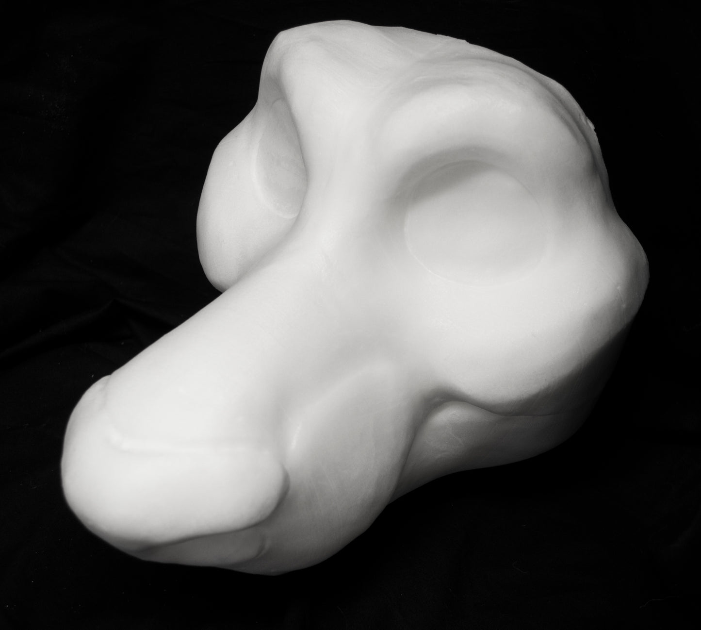 Wolf / Fox soft foam head base for costumes, mascots and fursuits.