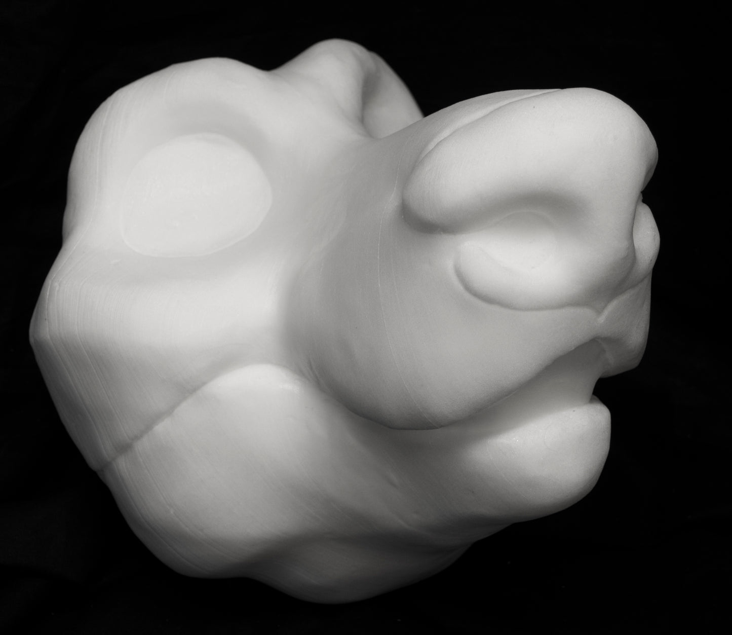 Wolf / Fox soft foam head base for costumes, mascots and fursuits.