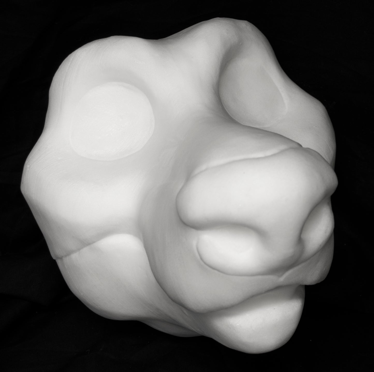Wolf / Fox soft foam head base for costumes, mascots and fursuits.