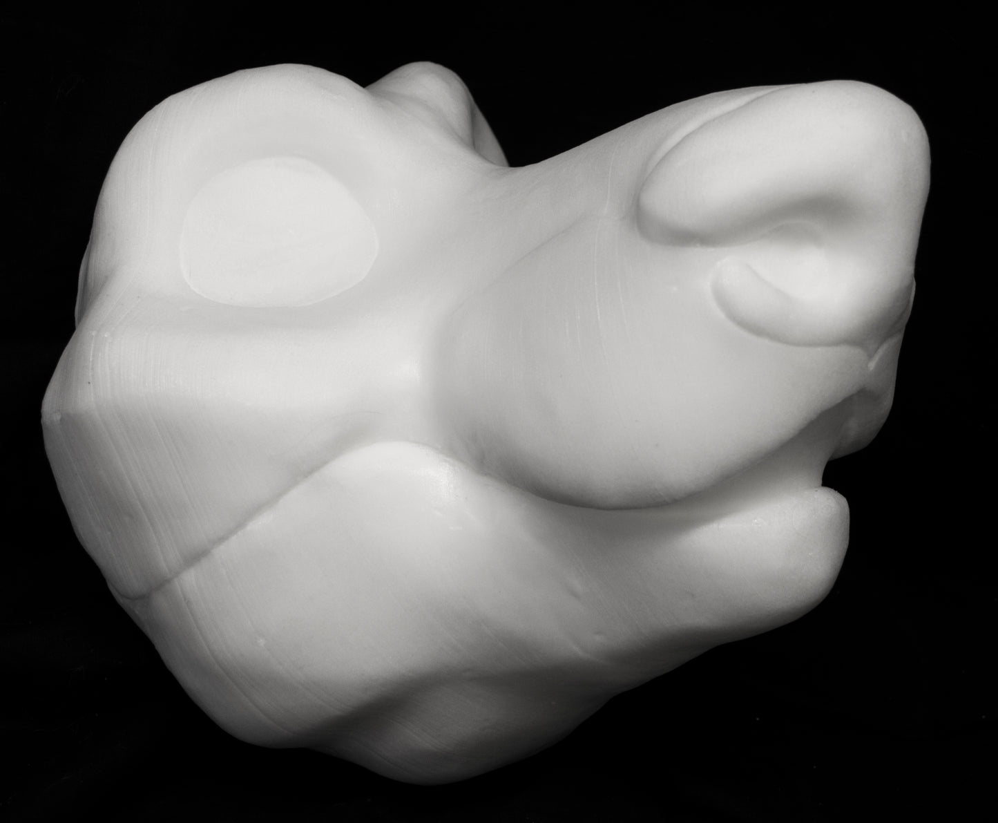 Wolf / Fox soft foam head base for costumes, mascots and fursuits.