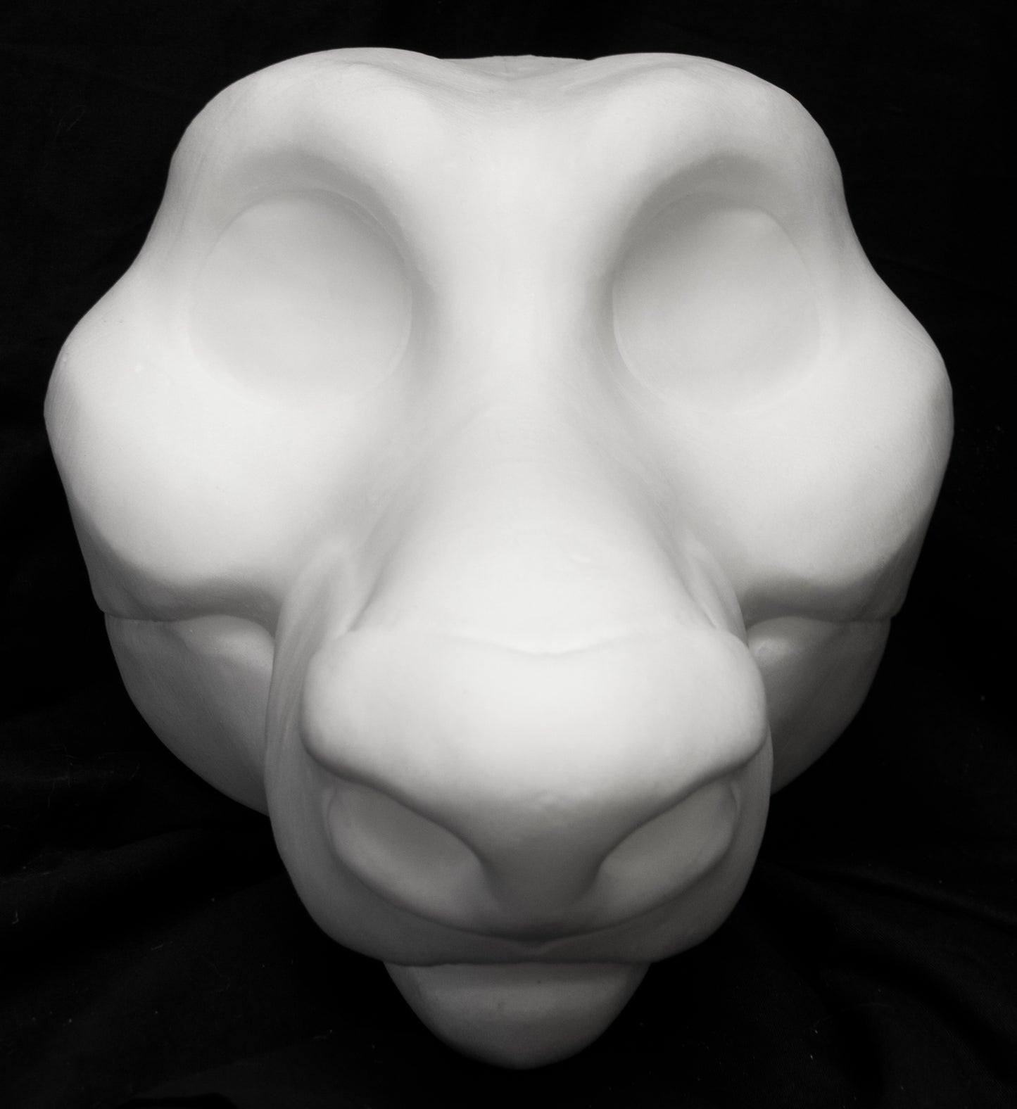 Wolf / Fox soft foam head base for costumes, mascots and fursuits.
