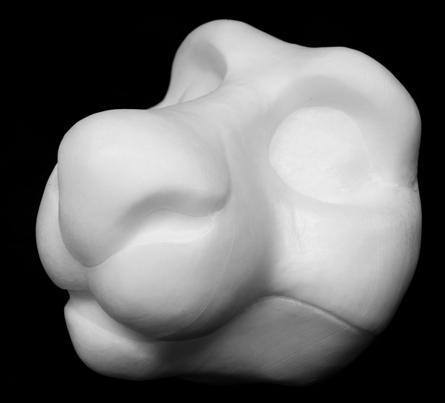 Drekkubus / Rabbit soft foam head base for costumes, mascots and fursuits.