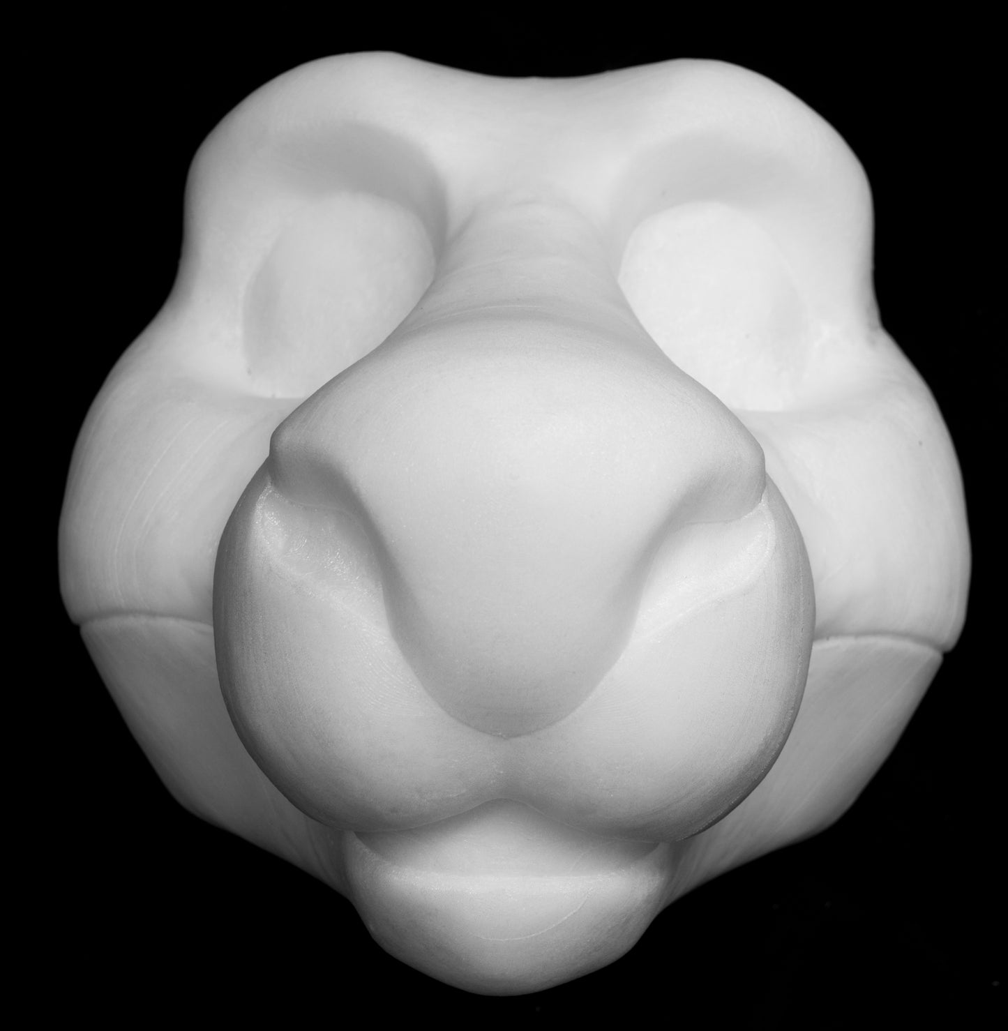 Drekkubus / Rabbit soft foam head base for costumes, mascots and fursuits.
