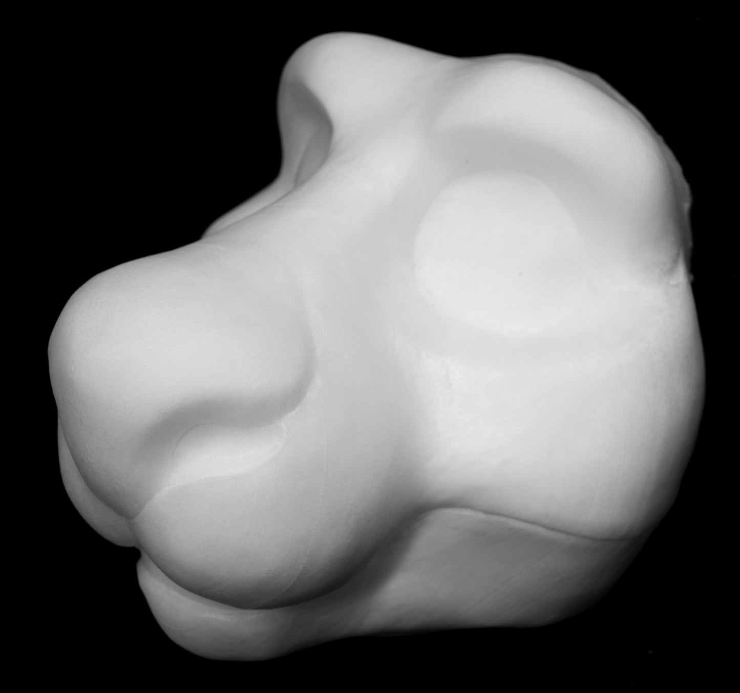 Drekkubus / Rabbit soft foam head base for costumes, mascots and fursuits.