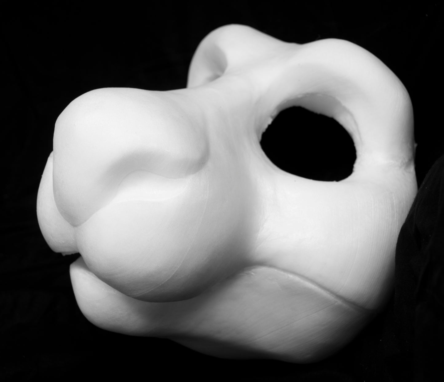 Drekkubus / Rabbit soft foam head base for costumes, mascots and fursuits.