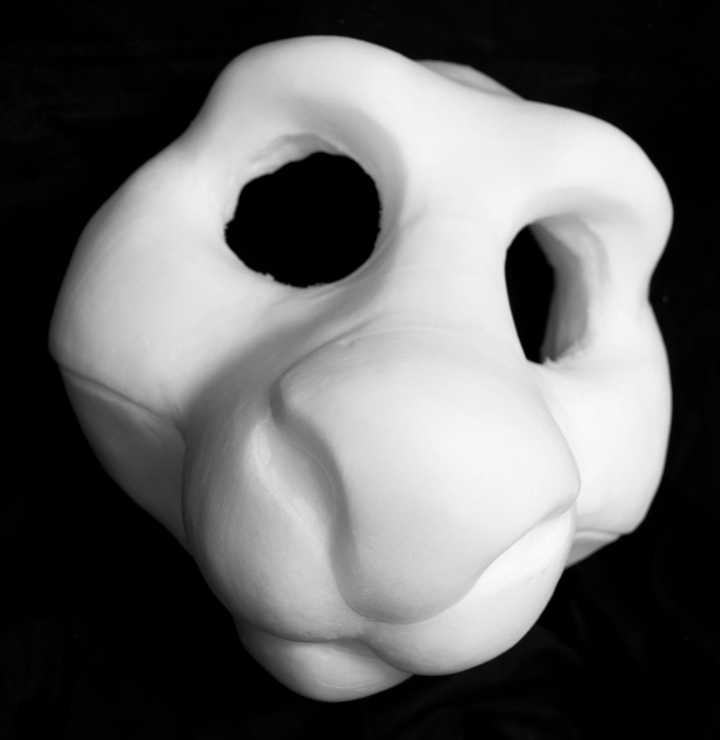 Drekkubus / Rabbit soft foam head base for costumes, mascots and fursuits.
