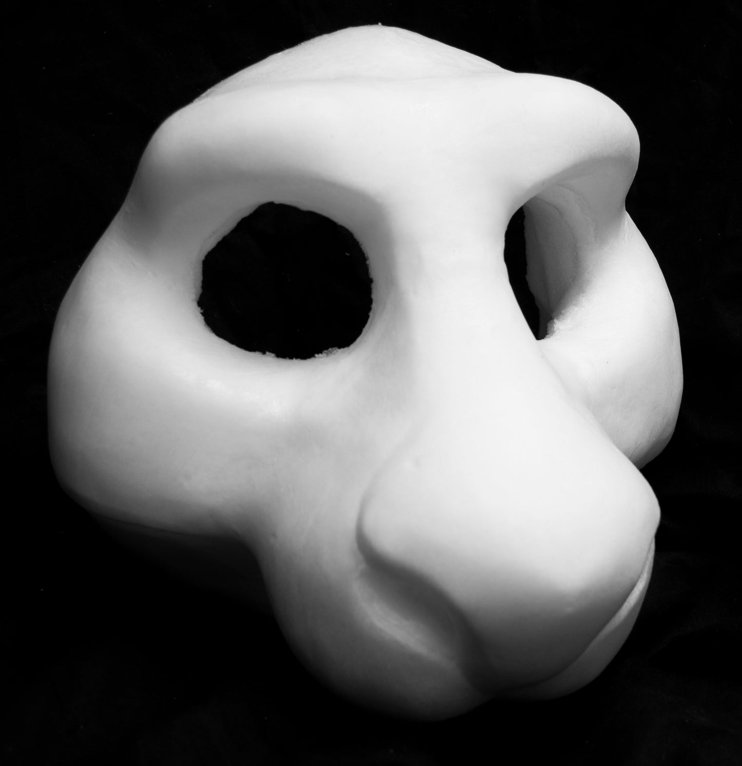Drekkubus / Rabbit soft foam head base for costumes, mascots and fursuits.