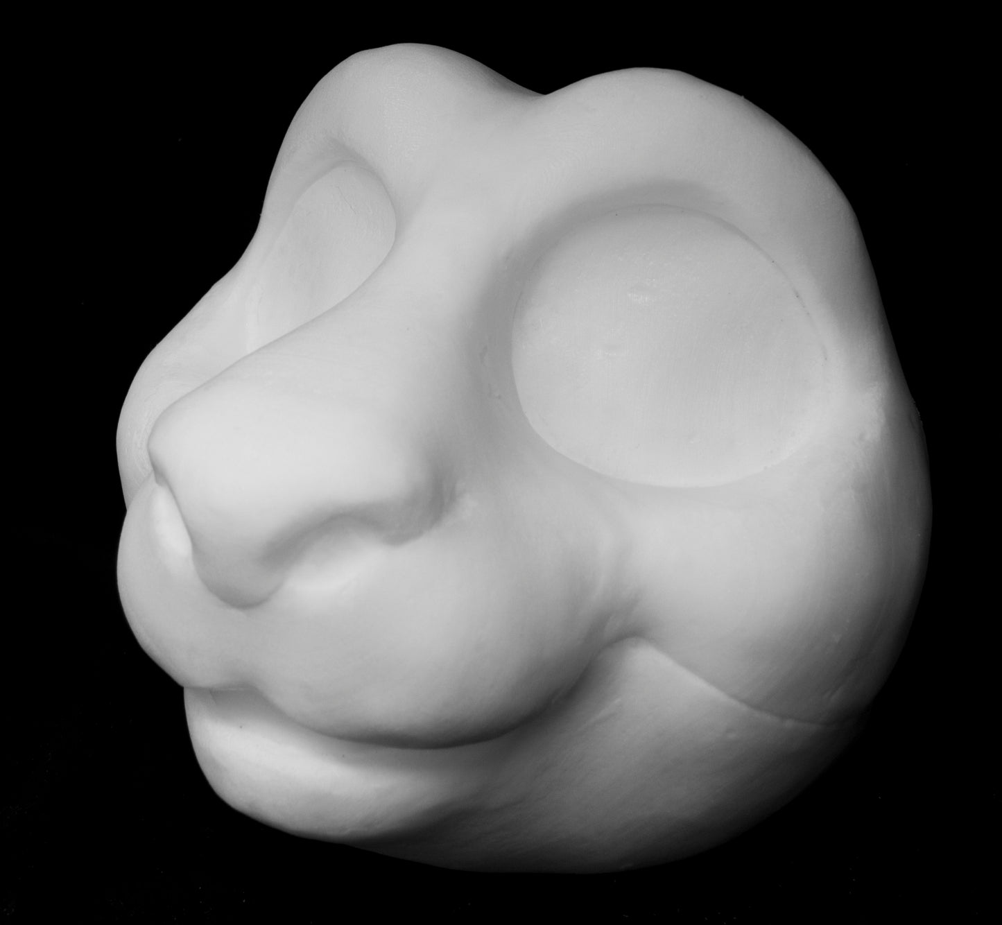 Kemono Monkey / small critter soft foam head base for costumes, mascots and fursuits.