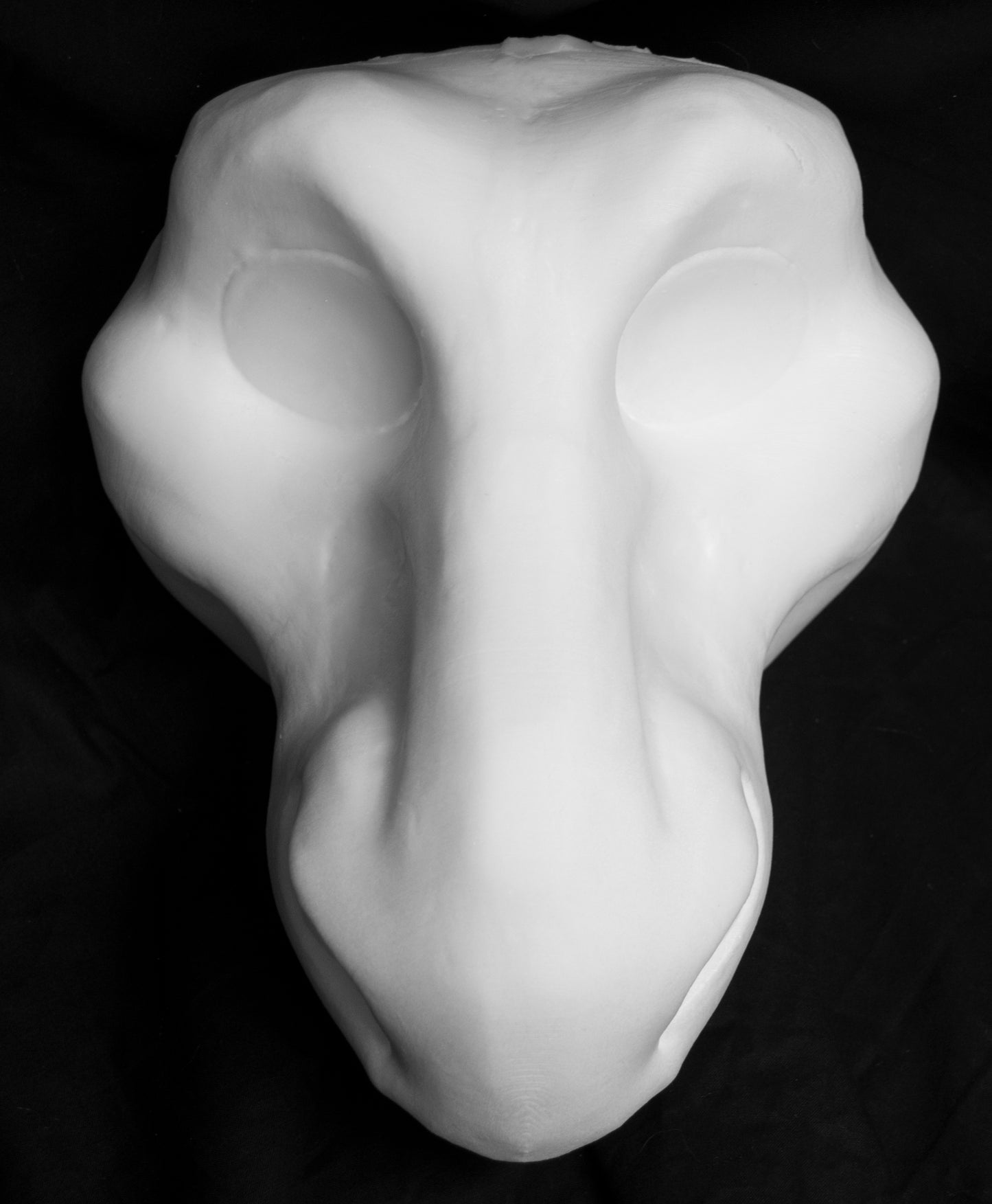 Dragon foam head base for costumes, mascots and fursuits.