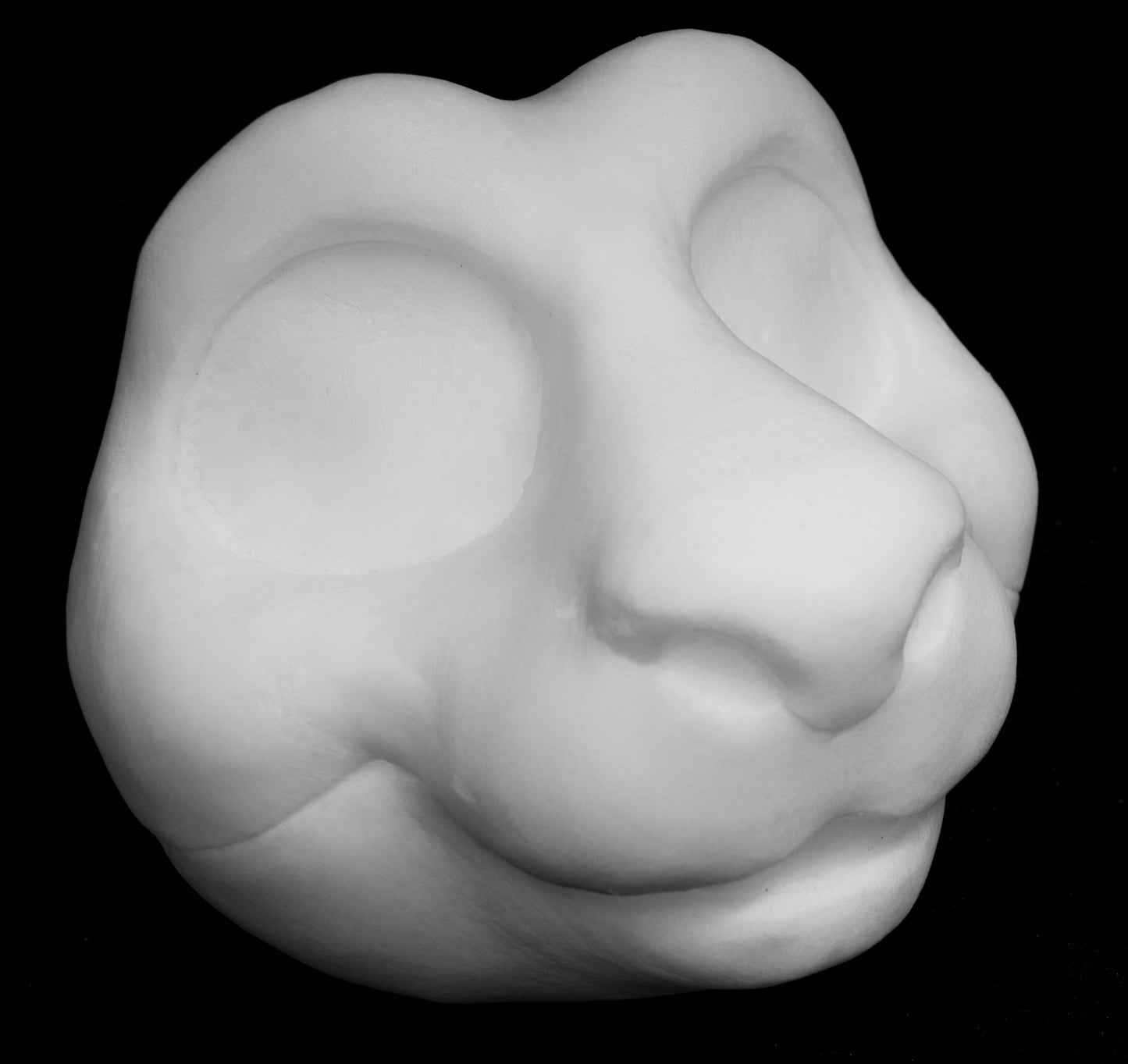 Kemono Monkey / small critter soft foam head base for costumes, mascots and fursuits.