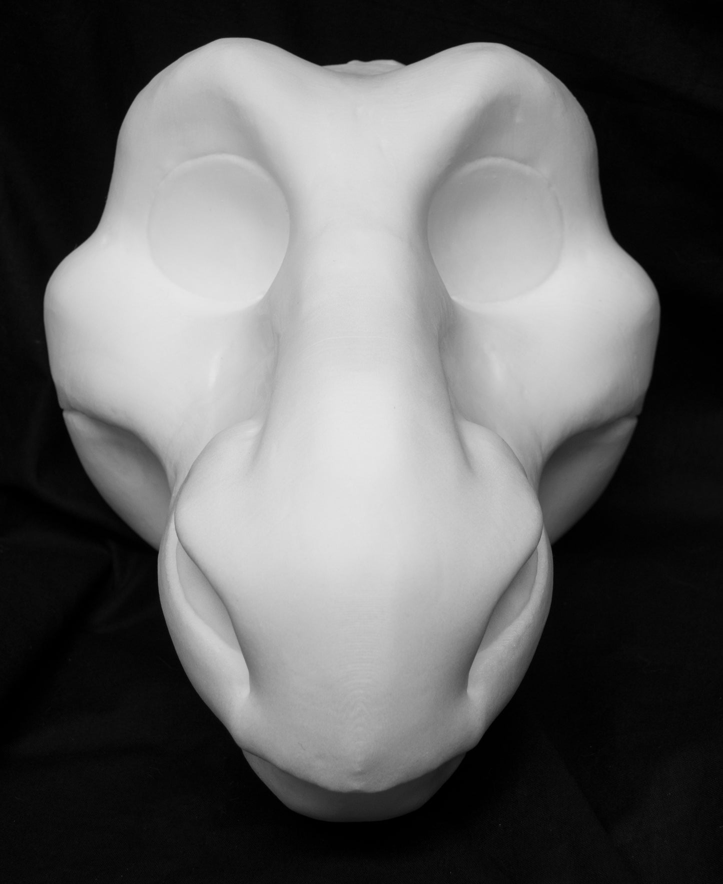 Dragon foam head base for costumes, mascots and fursuits.