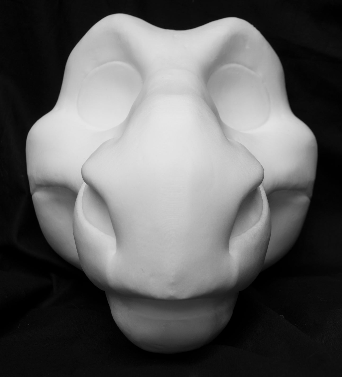 Dragon foam head base for costumes, mascots and fursuits.