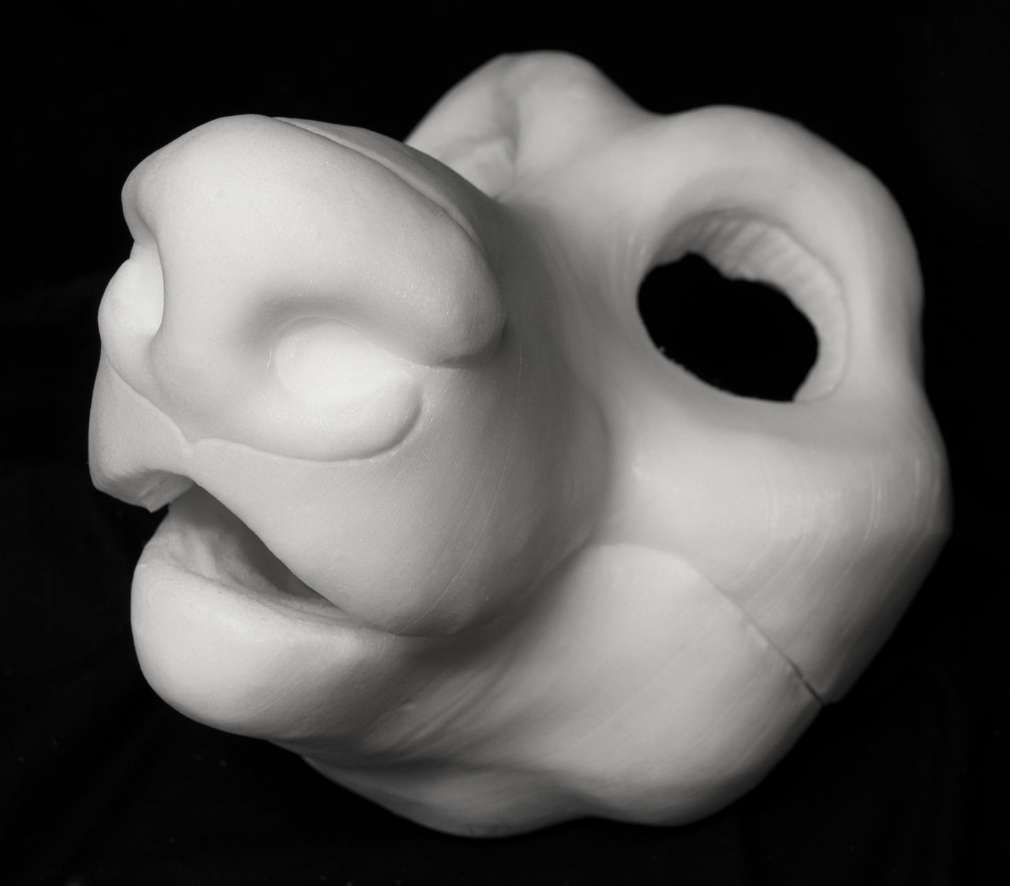 Wolf / Fox soft foam head base for costumes, mascots and fursuits.