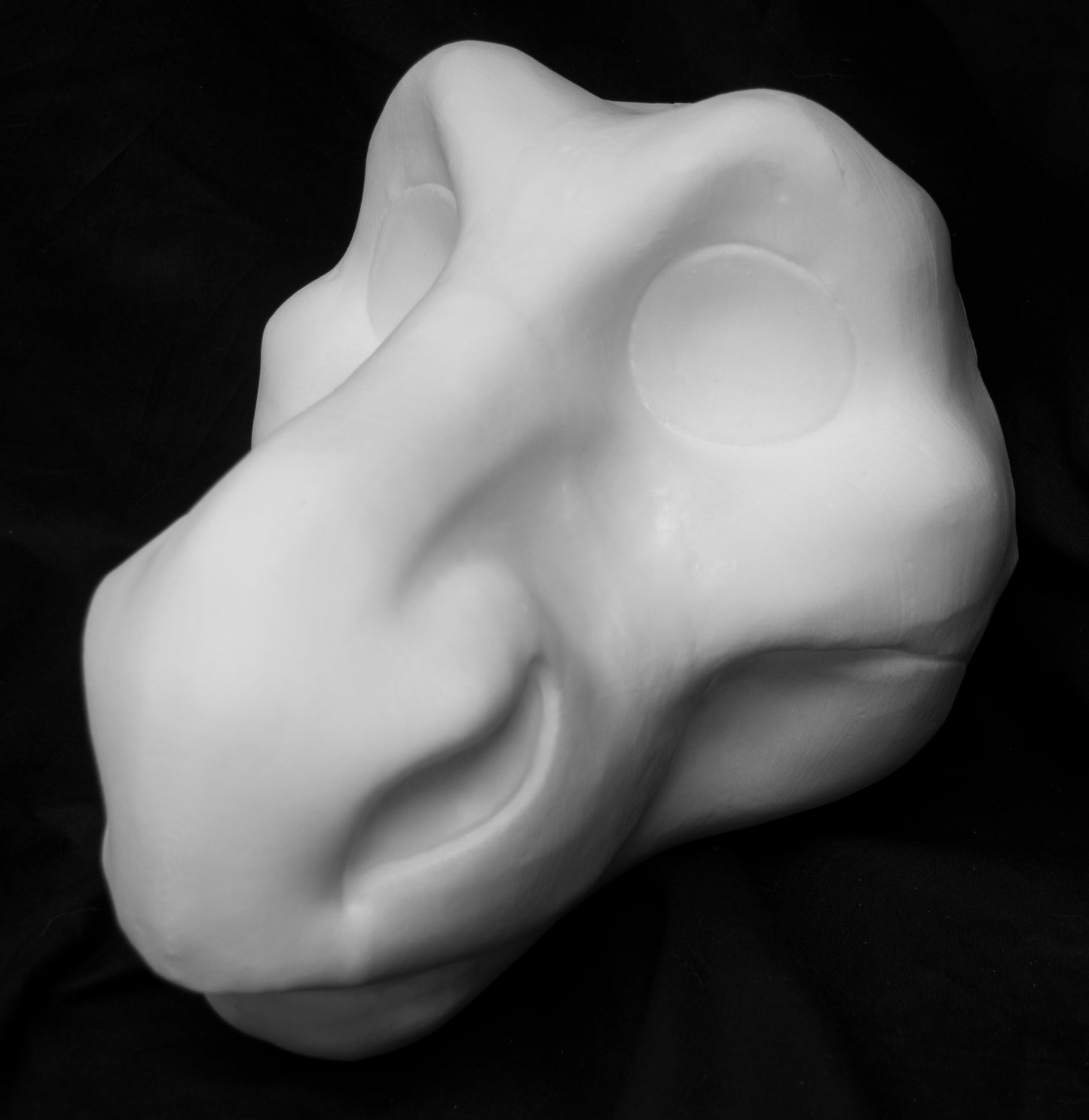 Dragon foam head base for costumes, mascots and fursuits.