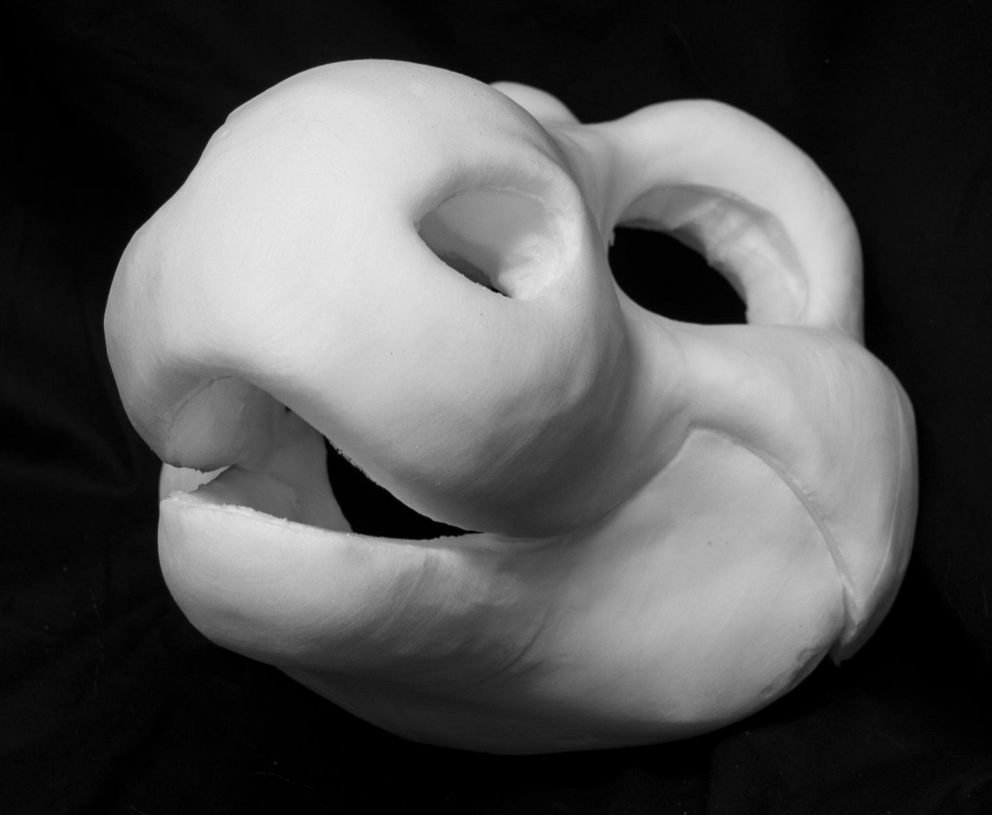Angel Dragon foam head base for costumes, mascots and fursuits.