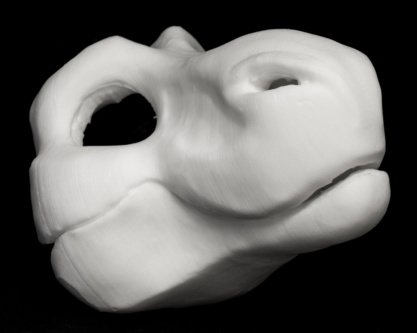 Cut & carved Dinosaur foam head base for costumes, mascots and fursuits.