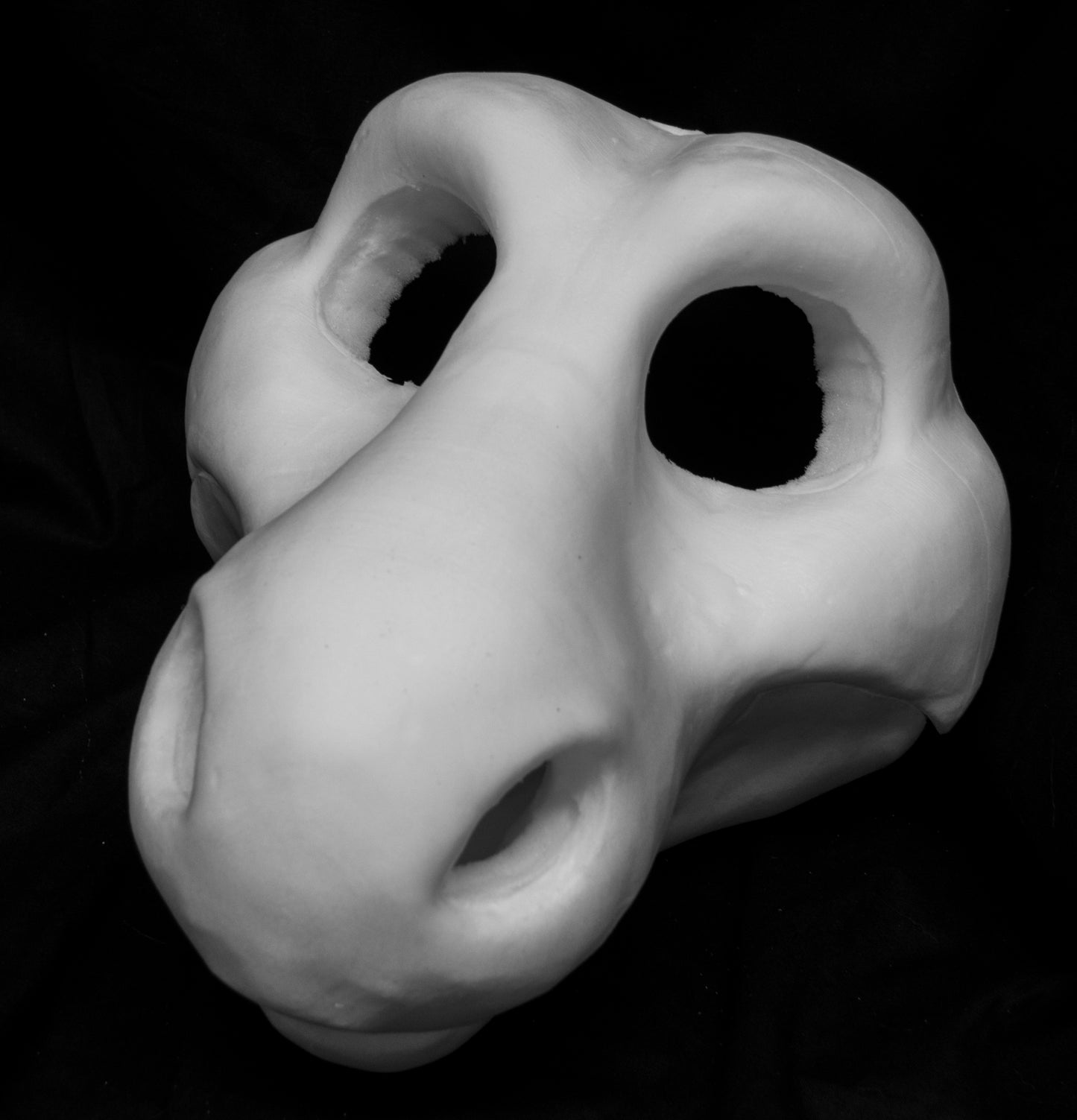 Angel Dragon foam head base for costumes, mascots and fursuits.