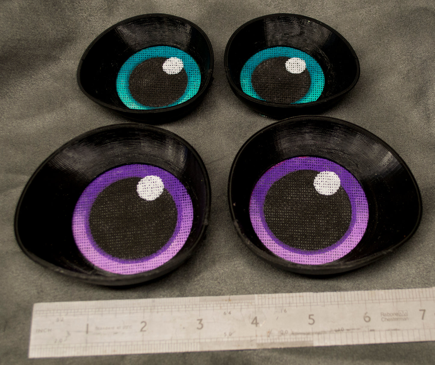 Custom painted Toony eyes for costumes, (regular and large options) fursuits and mascots (1 pair) Waterproof