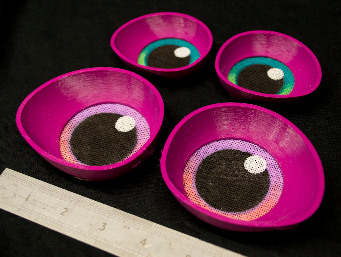 Custom painted Toony eyes for costumes, (regular and large options) fursuits and mascots (1 pair) Waterproof