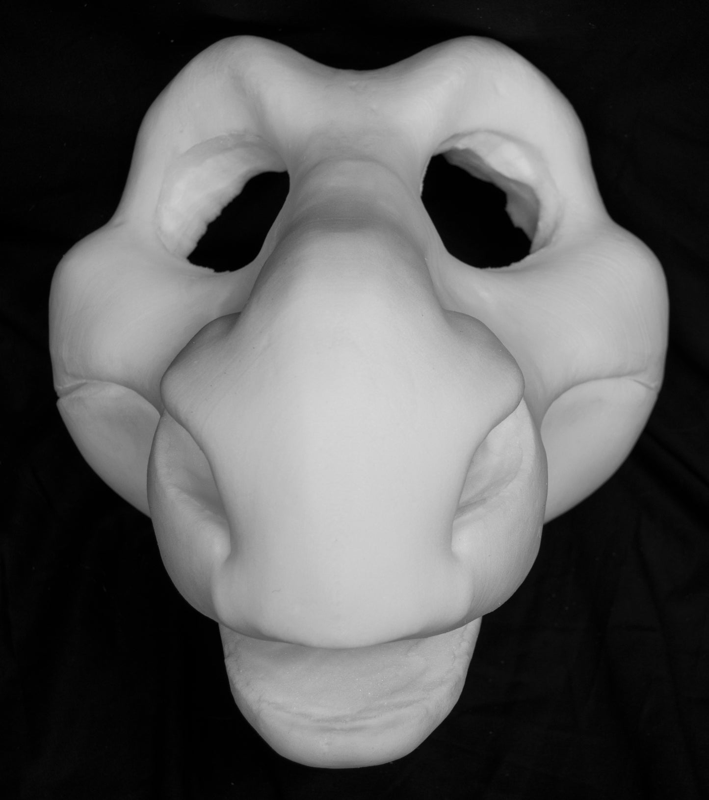 Dragon foam head base for costumes, mascots and fursuits.