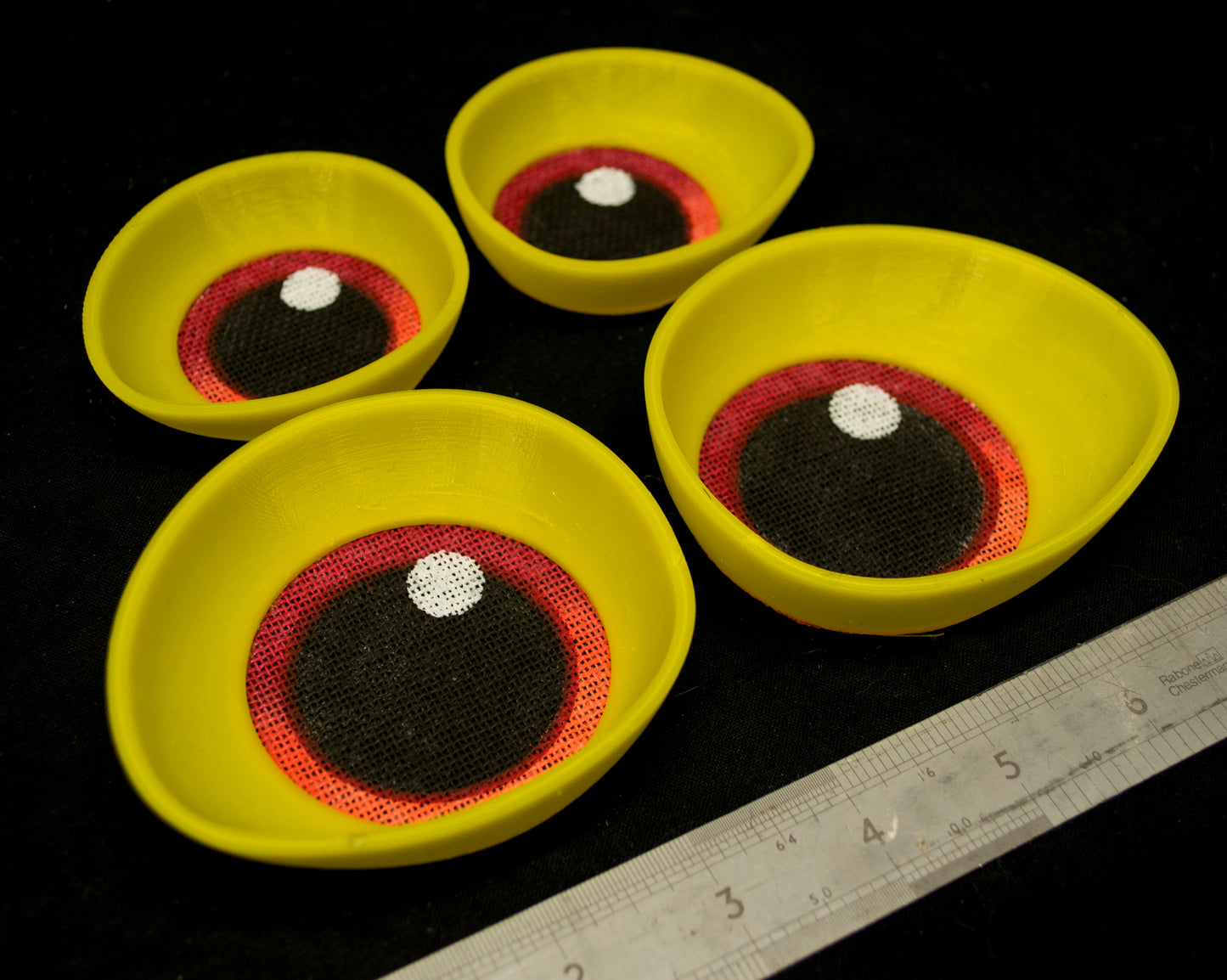 Custom painted Toony eyes for costumes, (regular and large options) fursuits and mascots (1 pair) Waterproof