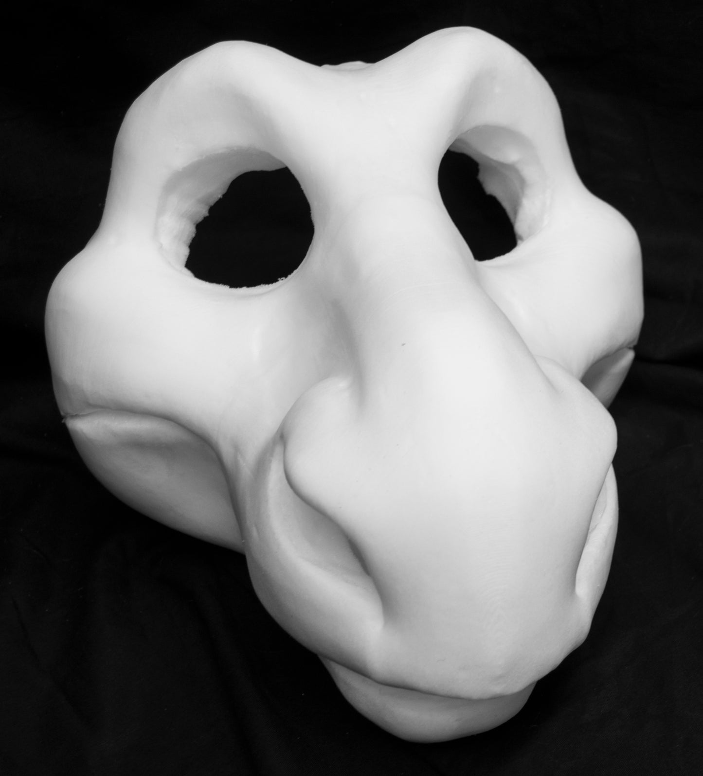 Dragon foam head base for costumes, mascots and fursuits.