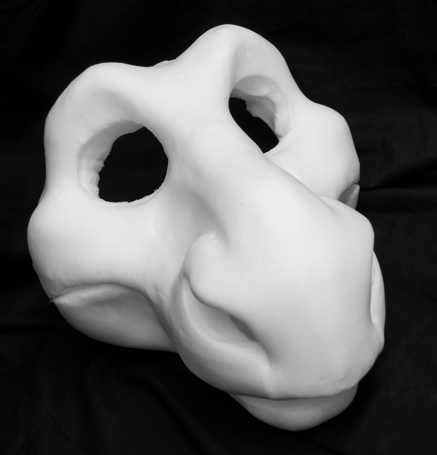 Dragon foam head base for costumes, mascots and fursuits.