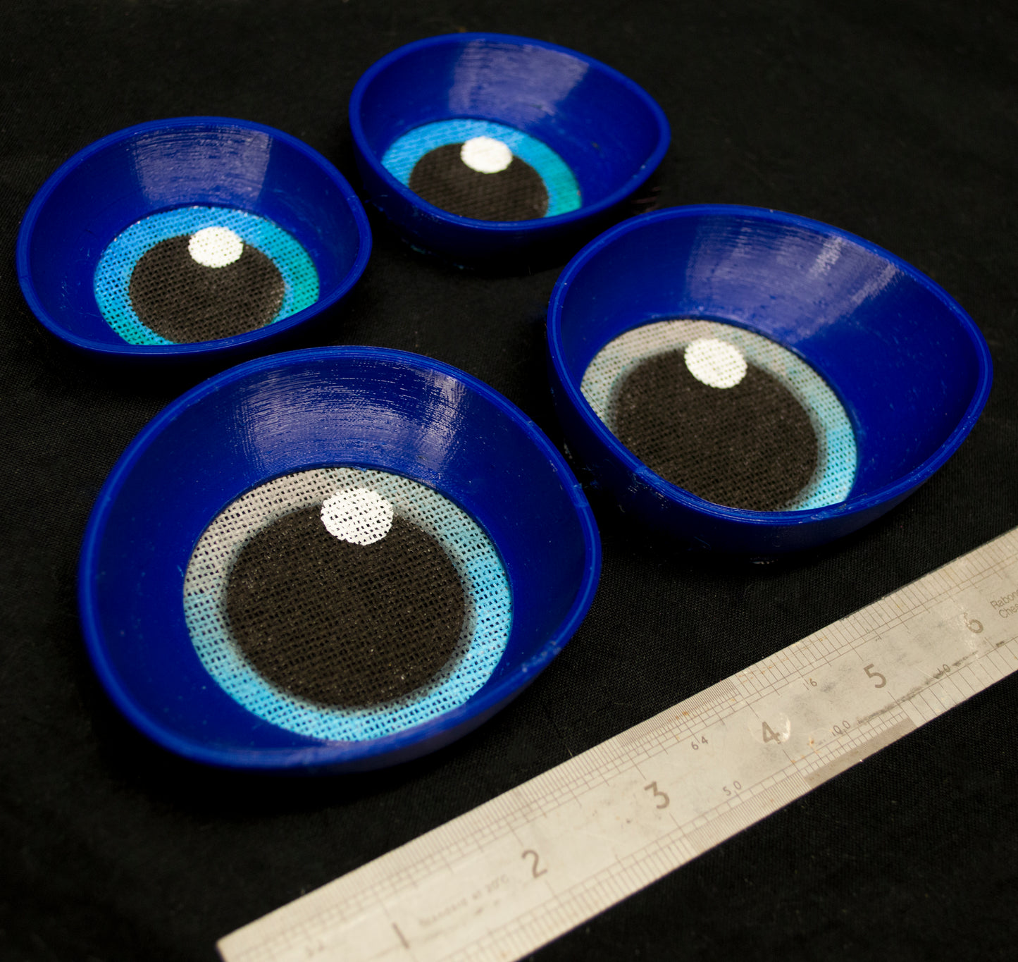 Custom painted Toony eyes for costumes, (regular and large options) fursuits and mascots (1 pair) Waterproof