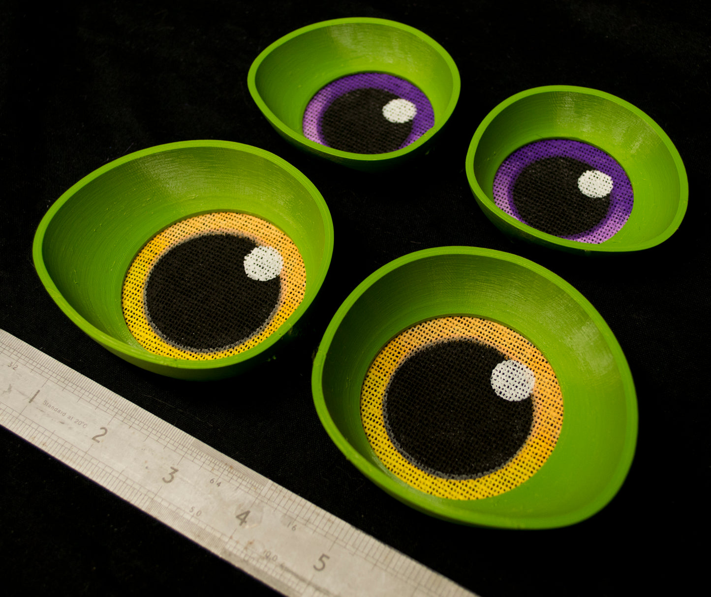 Custom painted Toony eyes for costumes, (regular and large options) fursuits and mascots (1 pair) Waterproof