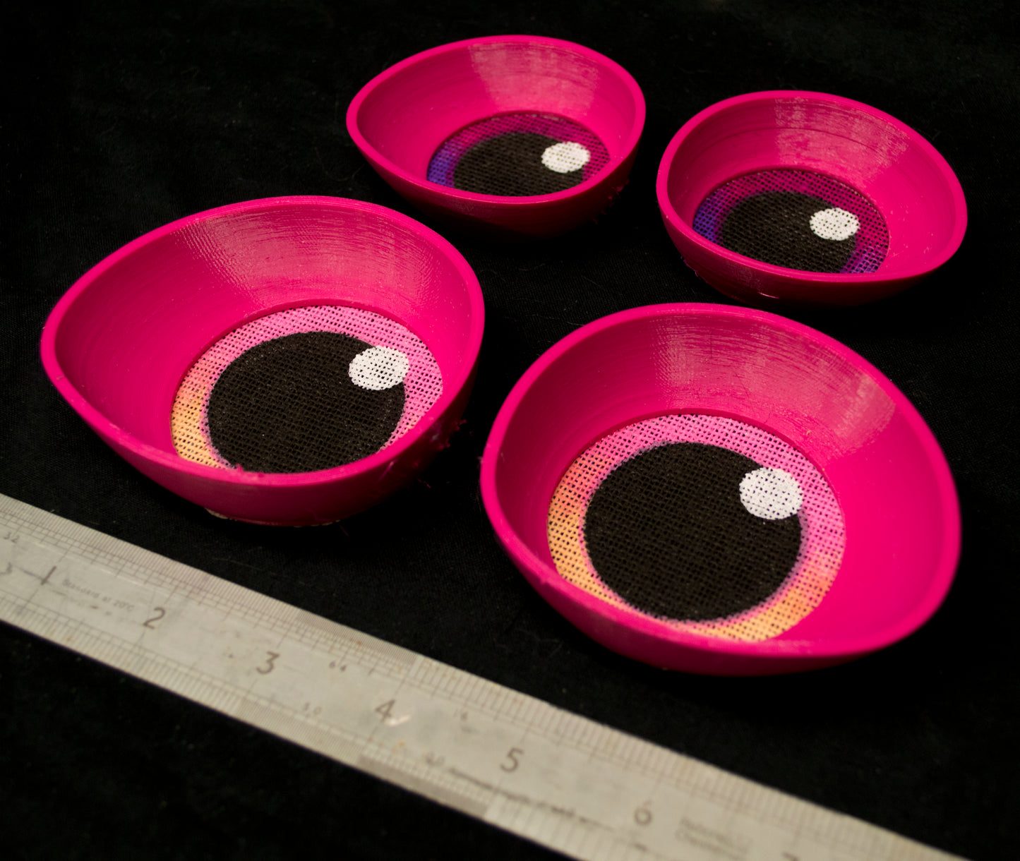 Custom painted Toony eyes for costumes, (regular and large options) fursuits and mascots (1 pair) Waterproof